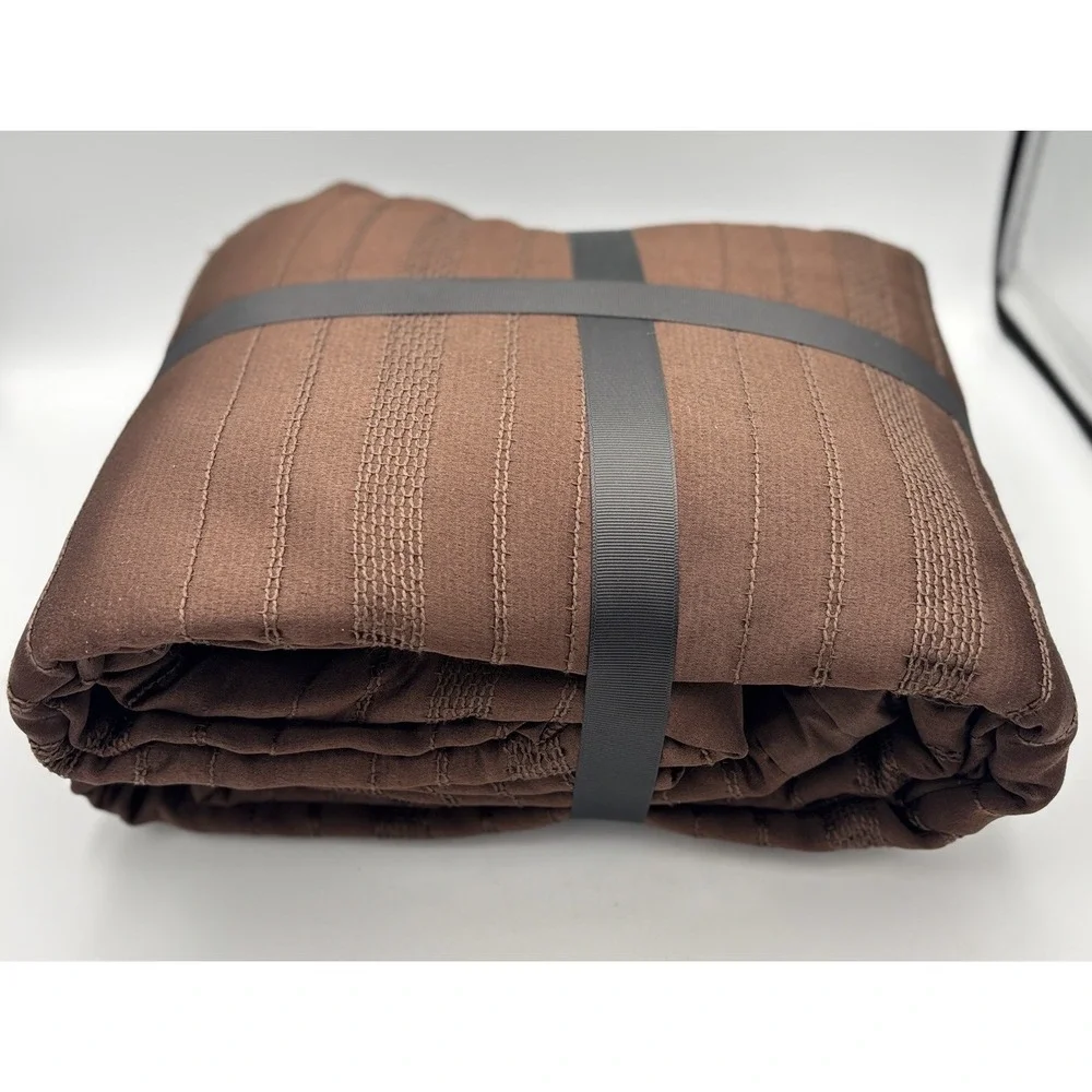 NWT Vera Wang Illusion Lines Solid KING Duvet & Shams Set (2 Shams + Duvet)